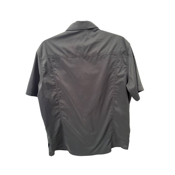 Kuhl men's button down short sleeve gray top size Large - Picture 4 of 4
